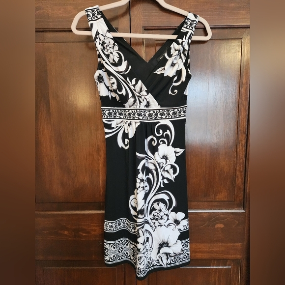 White House Black Market Dresses & Skirts - Elegant Black and White Floral Dress